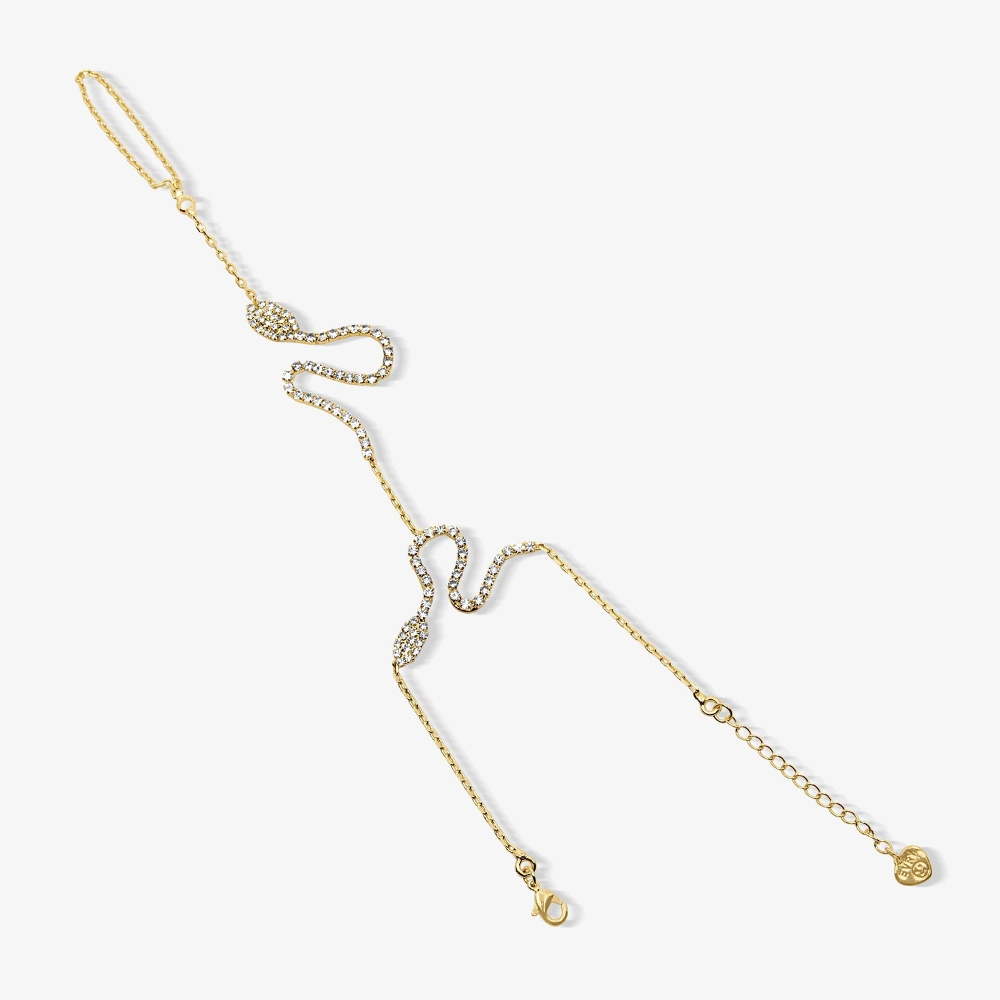 Moonlit Serpent Hand Chain