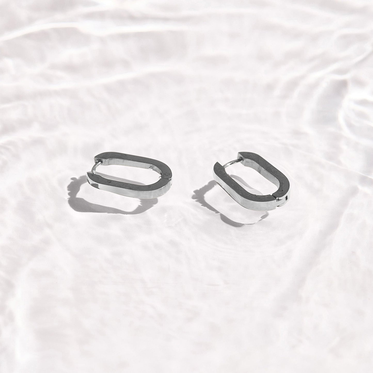 Slim Block Hoops