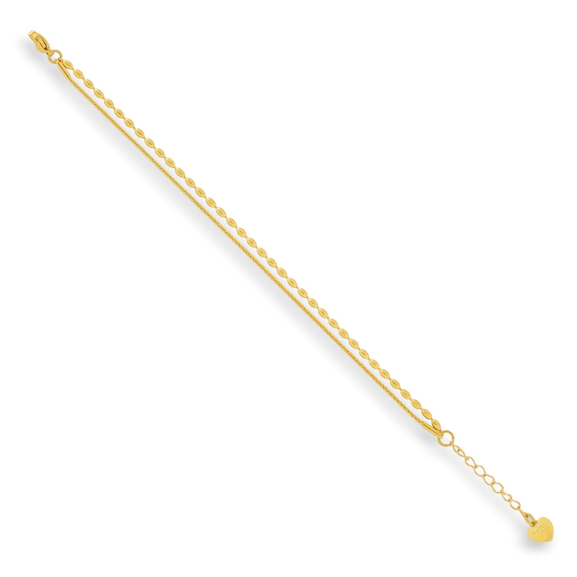 Textured Dual Chain Bracelet - EVRYJEWELS