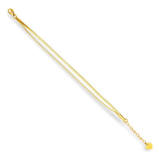 Dual Strand Box Chain Bracelet - EVRYJEWELS