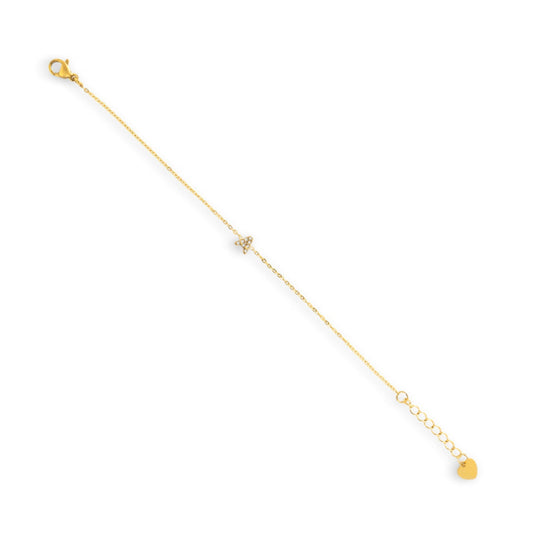 Initial A Crystal Bracelet - EVRYJEWELS