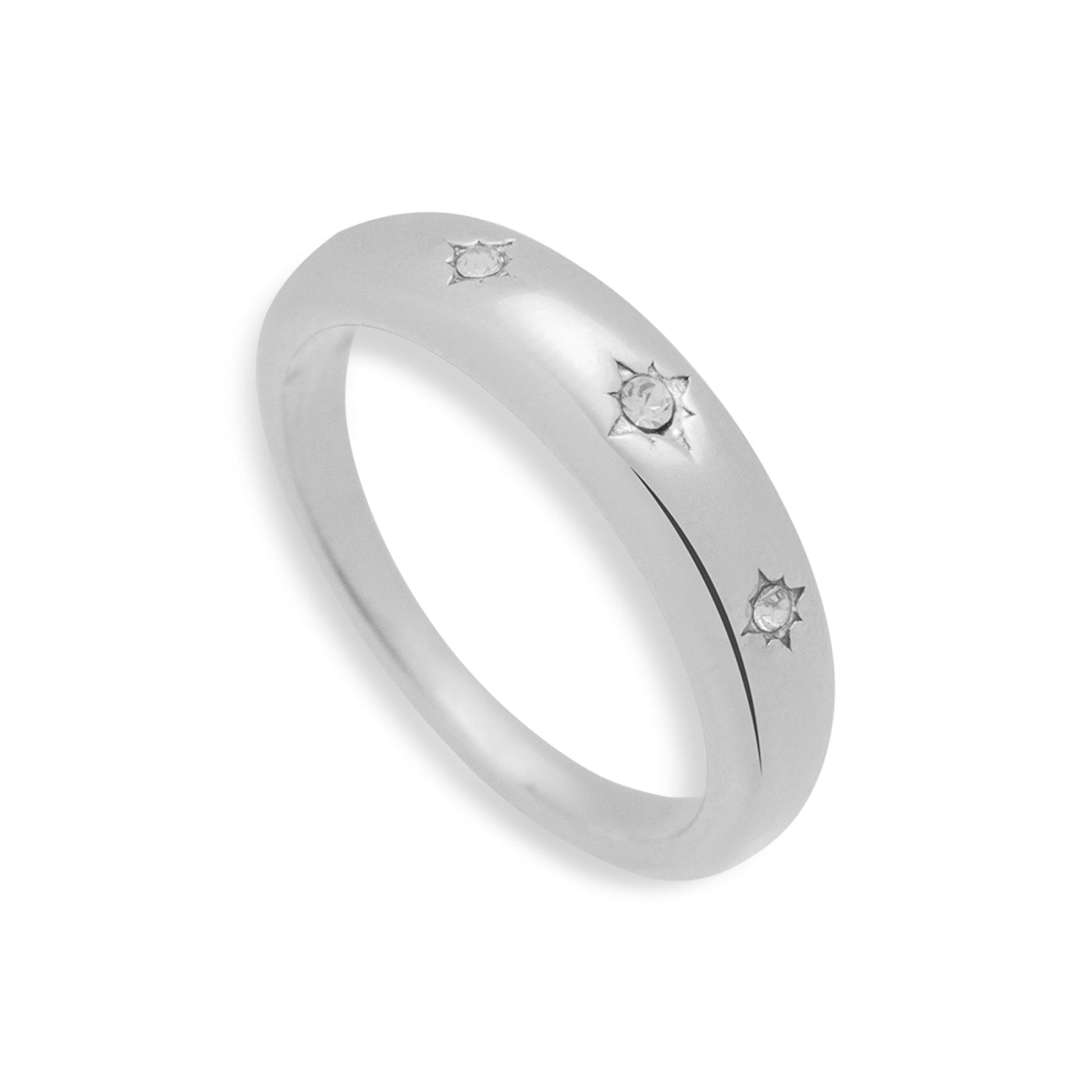 Starburst Crystal Band Ring - EVRYJEWELS