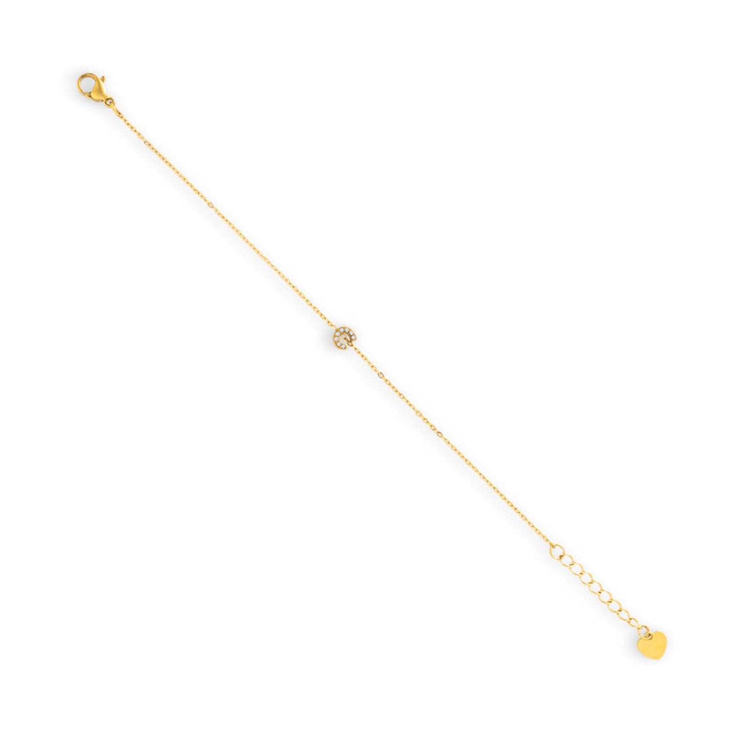 Initial Crystal Bracelet