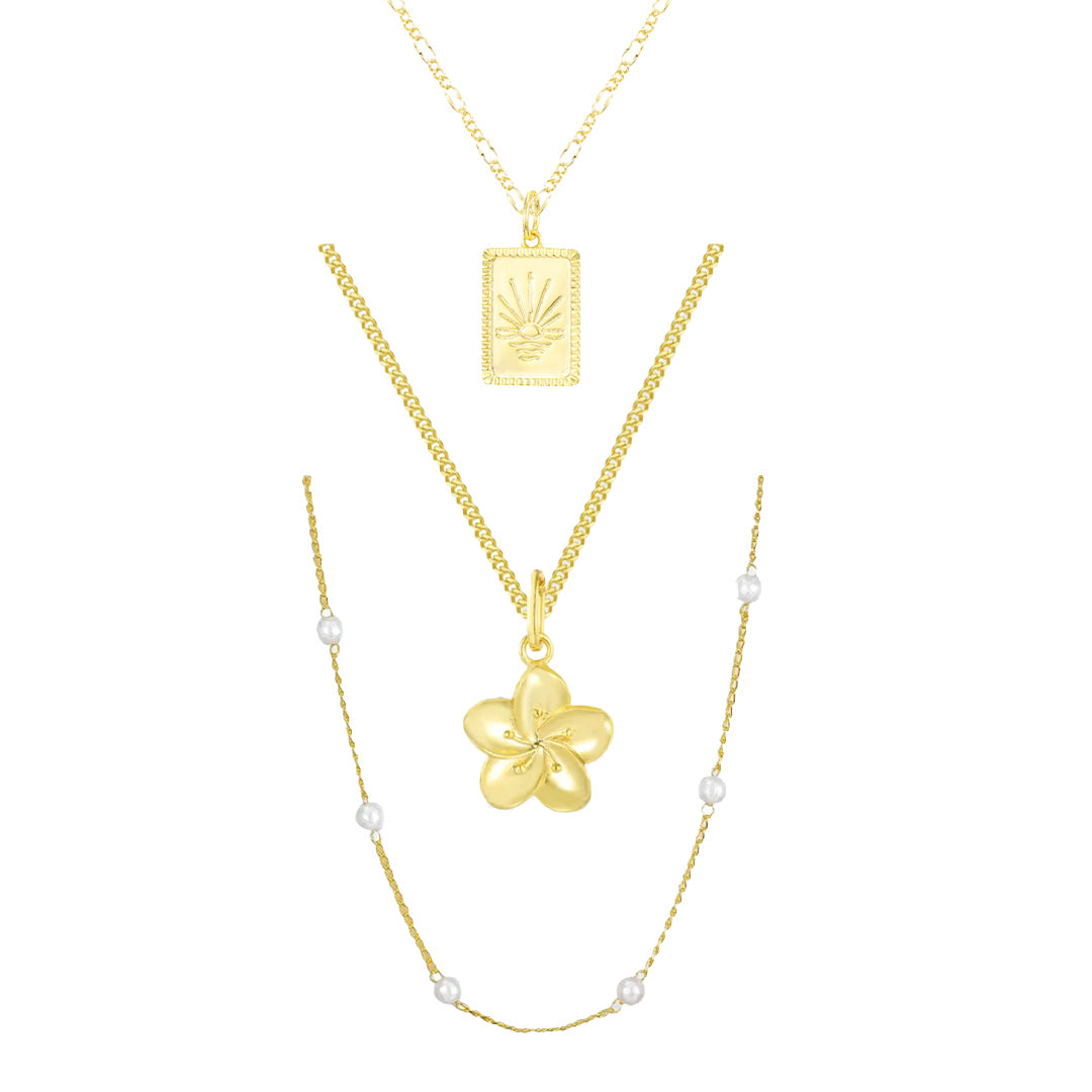 Glow Up Bundle : 3 Piece Necklace Bundle - EVRYJEWELS
