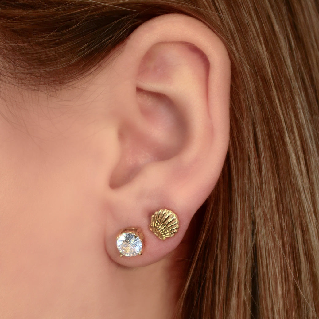 Starry Eyes Duo Flat Back Earrings Set - EVRYJEWELS