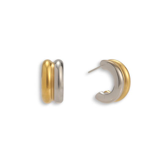 Split Decision Hoops - EVRYJEWELS