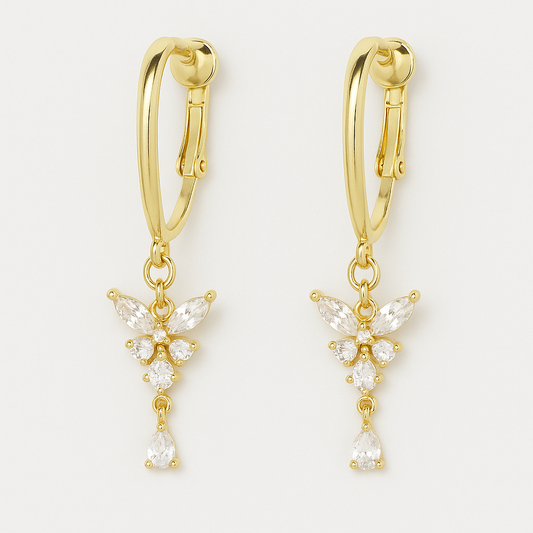 Butterfly Kiss Clip-On Earrings