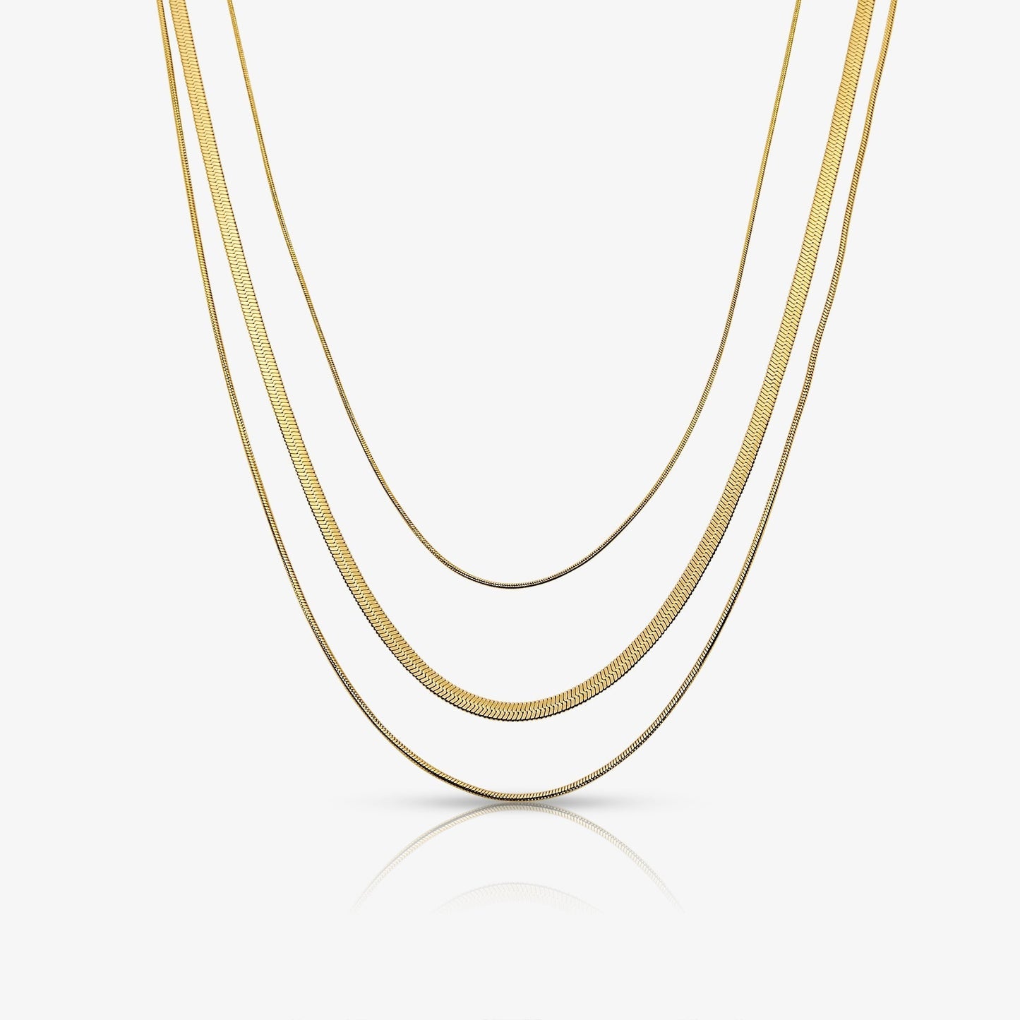 Queen Behaviour Triple Layered Necklace - EVRYJEWELS