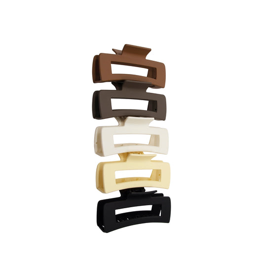 Soft Girl Claw Clips 5-Pack Set